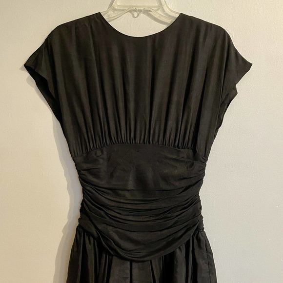 All That Jazz Peplum Pencil Dress Size 5/6 Juniors Black Vintage 80s 90s… - Picture 2 of 9